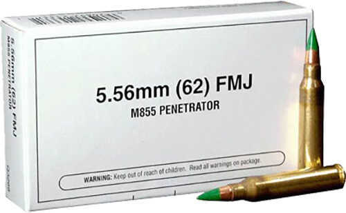 223 Rem 62 Grain Full Metal Jacket 20 Rounds Winchester Ammunition 223 Remington